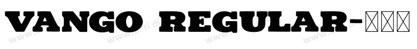 VANGO Regular字体转换